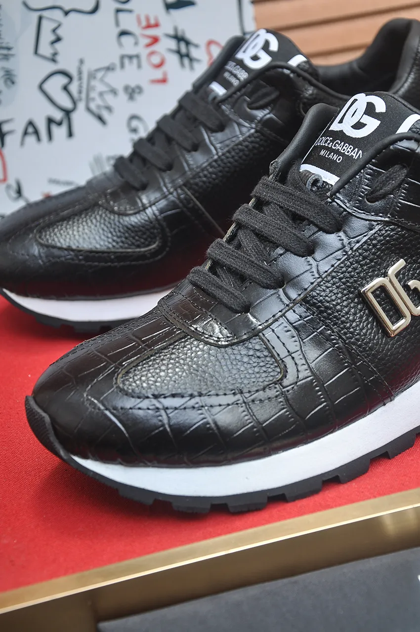 Men's shoes 💰440💶[D&G] High-end quality Product trademark: DG "Dolce & Gabbana*" low-top sneakers Product material: imported ^_^ cowhide upper, cotton silk lining, original outsole Regular size: 38-45 (customized in 45)